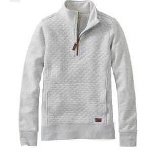 L.L. Bean Quarter-Zip Pullover – Gray – Women’s Small